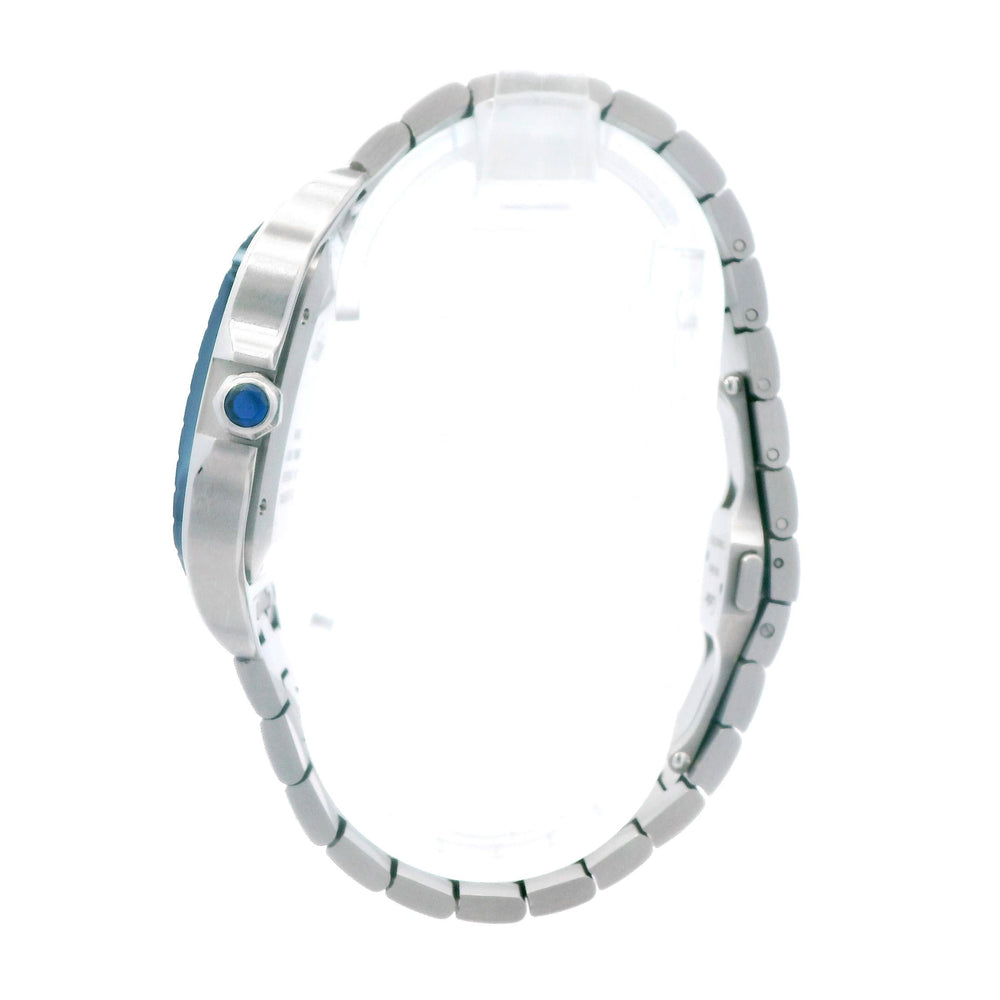 Cartier Santos Large Blue Dial & Bezel SS WSSA0048 B&P