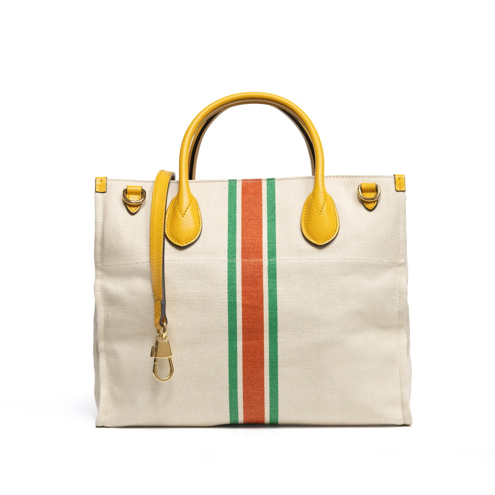 Gucci Heavy Canvas/Calfskin Retro Interlocking G Foldable Tote