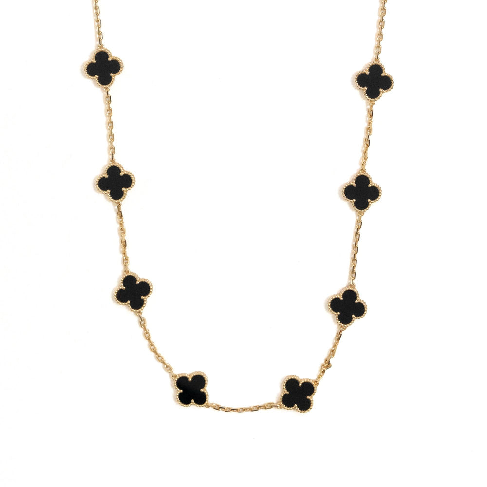 VCA 20 Motif Onyx 18ky Necklace