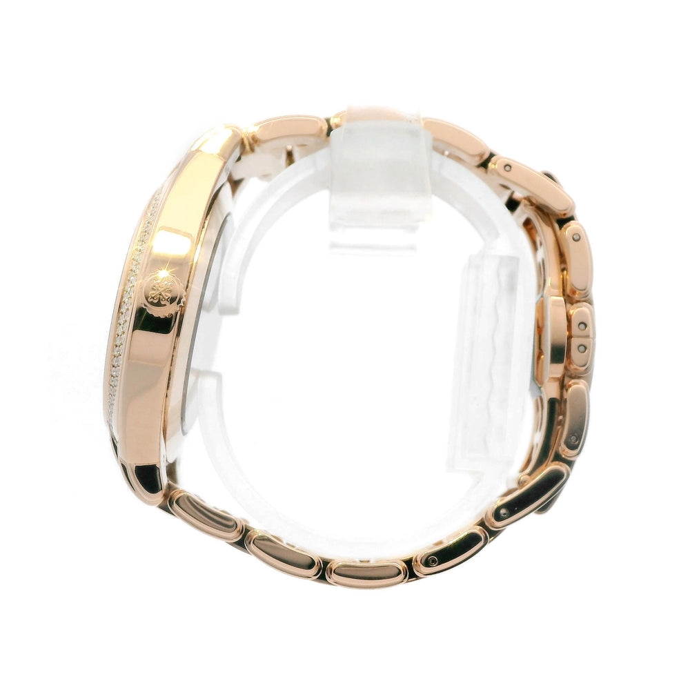 Patek Philippe Twenty4 18k RG 7300-1200R Diamond Bezel Chocolate Dial