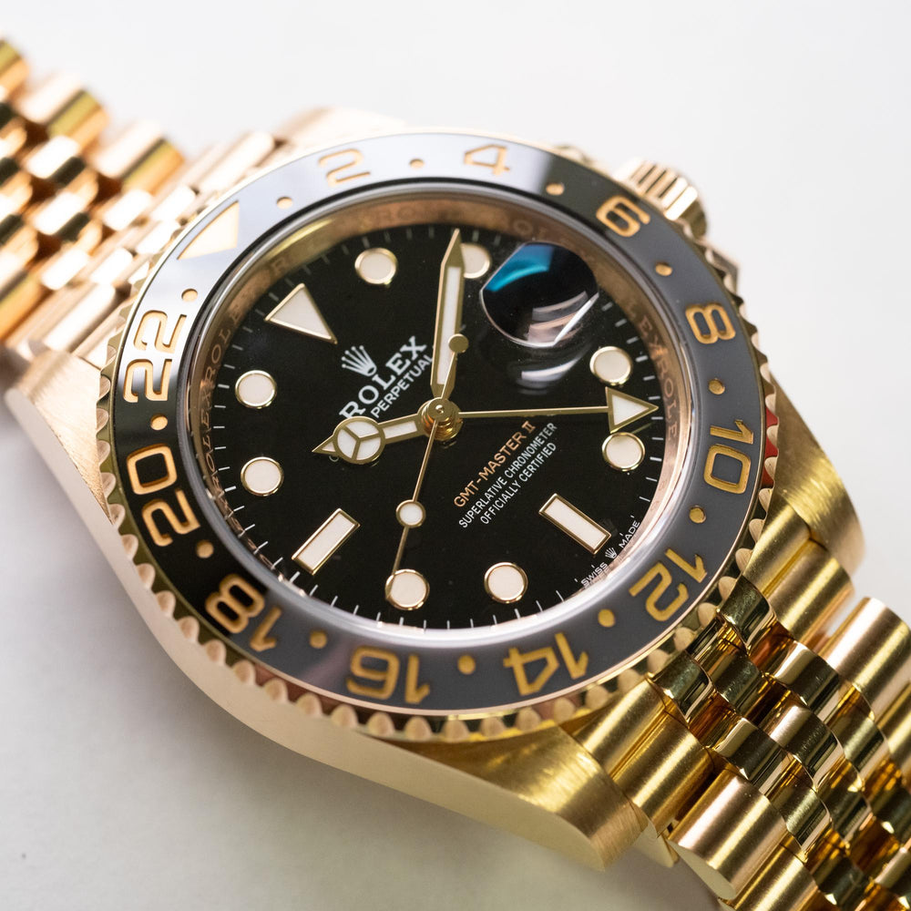 Rolex 40mm GMT Master II 18ky 126718GRNR card