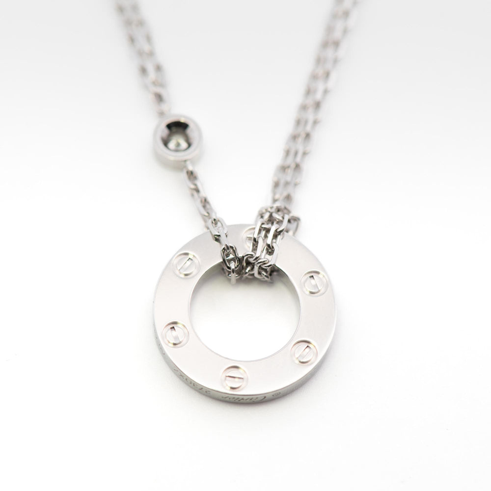 Cartier Love Pendant 2 Diamond 18kWG pap
