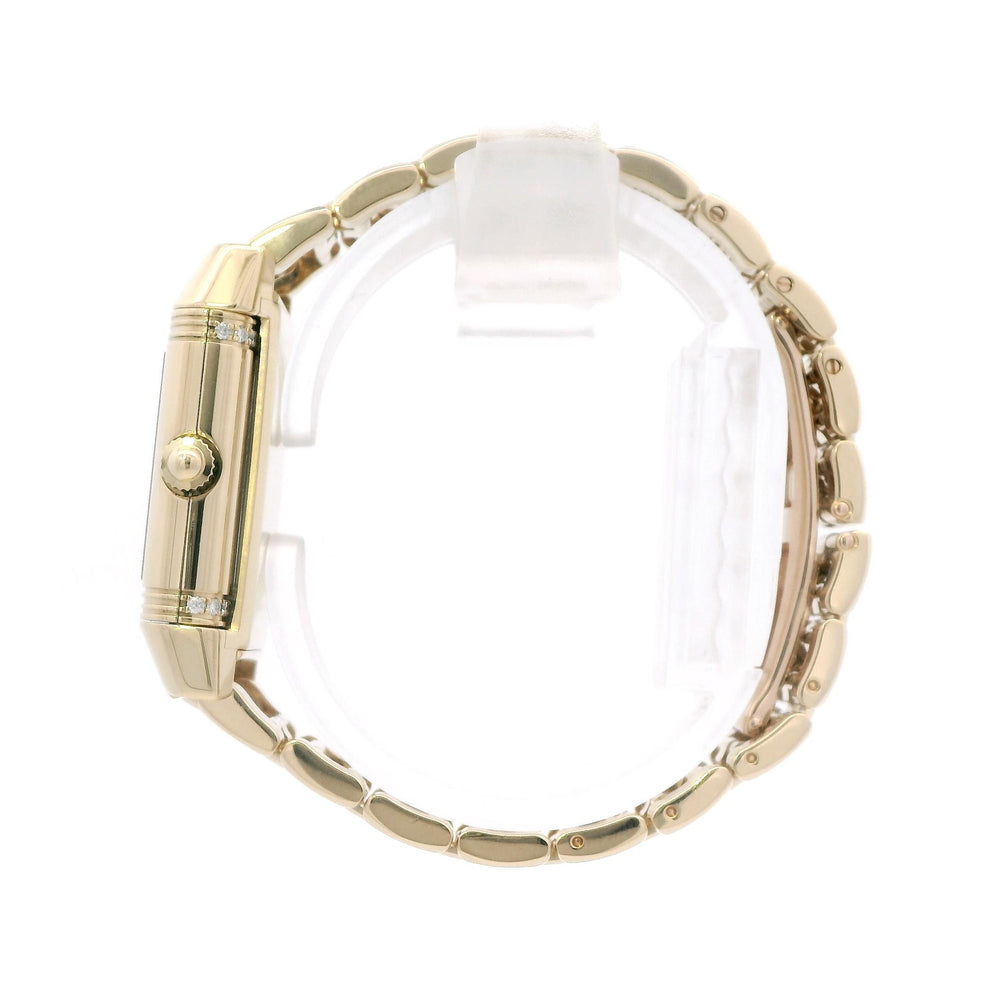 Jaeger-LeCoultre Duo Face Ladies 21mm Reverso 18ky Diamonds MOP