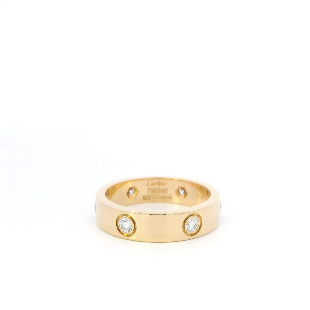 Cartier Diamond Love Ring 18ky Sz62