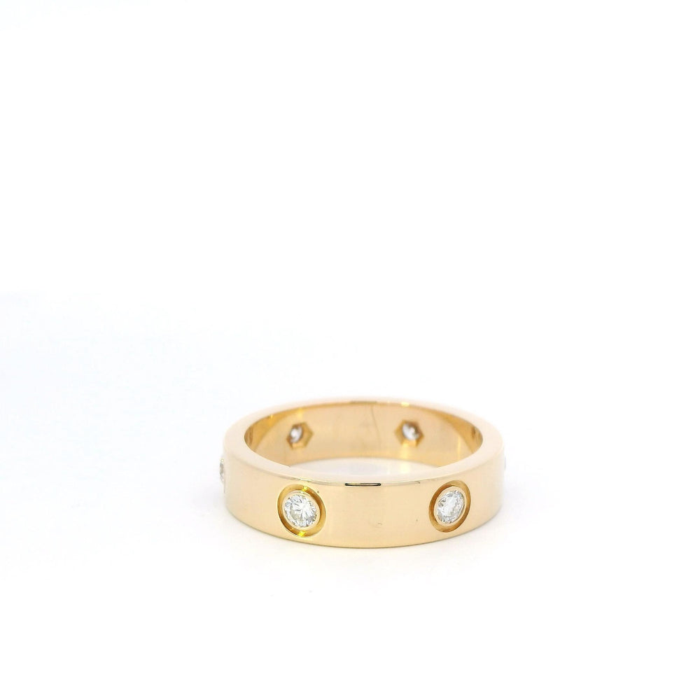 Cartier Diamond Love Ring 18ky Sz62