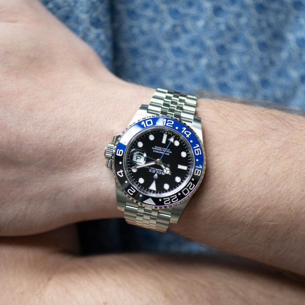 Rolex GMT Master II Batgirl SS 126710BLNR B&P