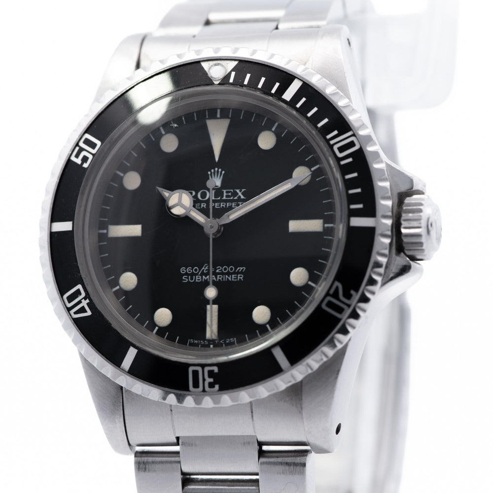 Rolex 40mm Submariner no date SS Black Dial 5513