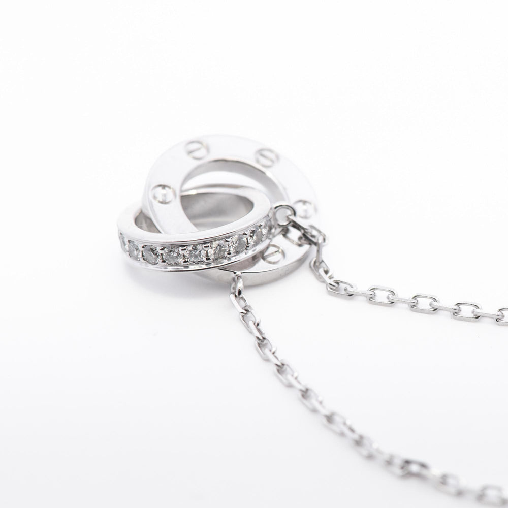 Cartier Love Pendant Paved 18kw Diamonds