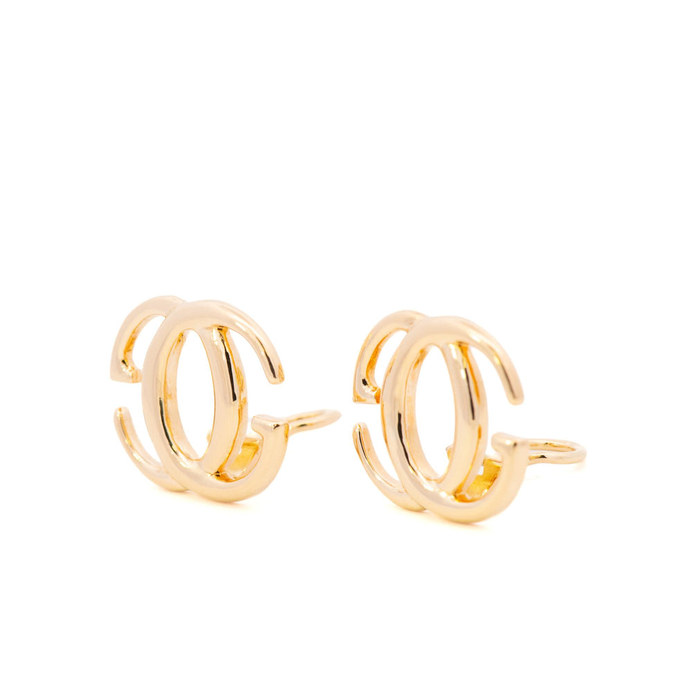 18k Yellow Gold Gucci GG Clip Earrings
