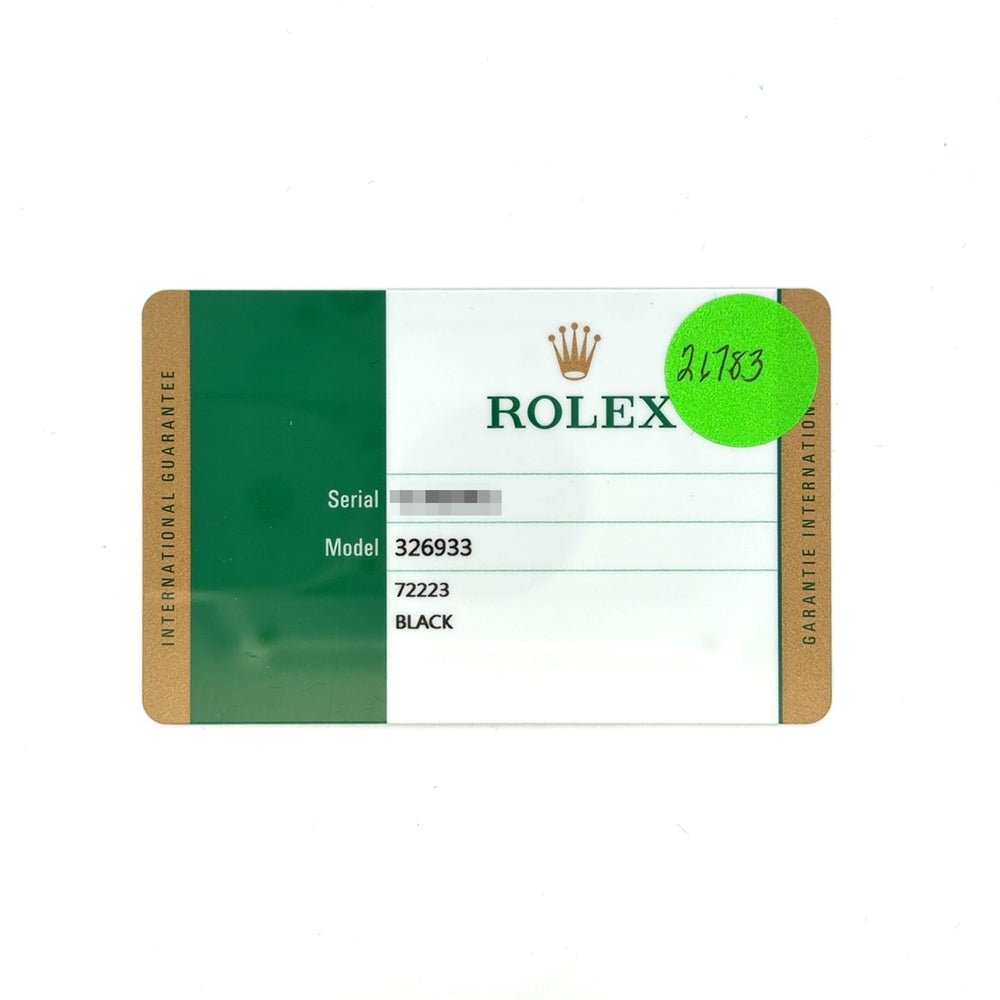 Rolex 42mm Sky-Dweller SS/YG 326933 card