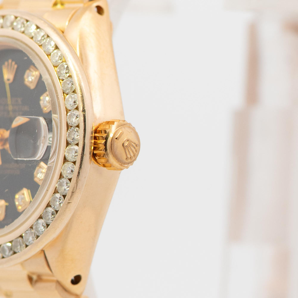 Rolex 26mm Datejust 18k YG Dia Dial & Bezel 6917