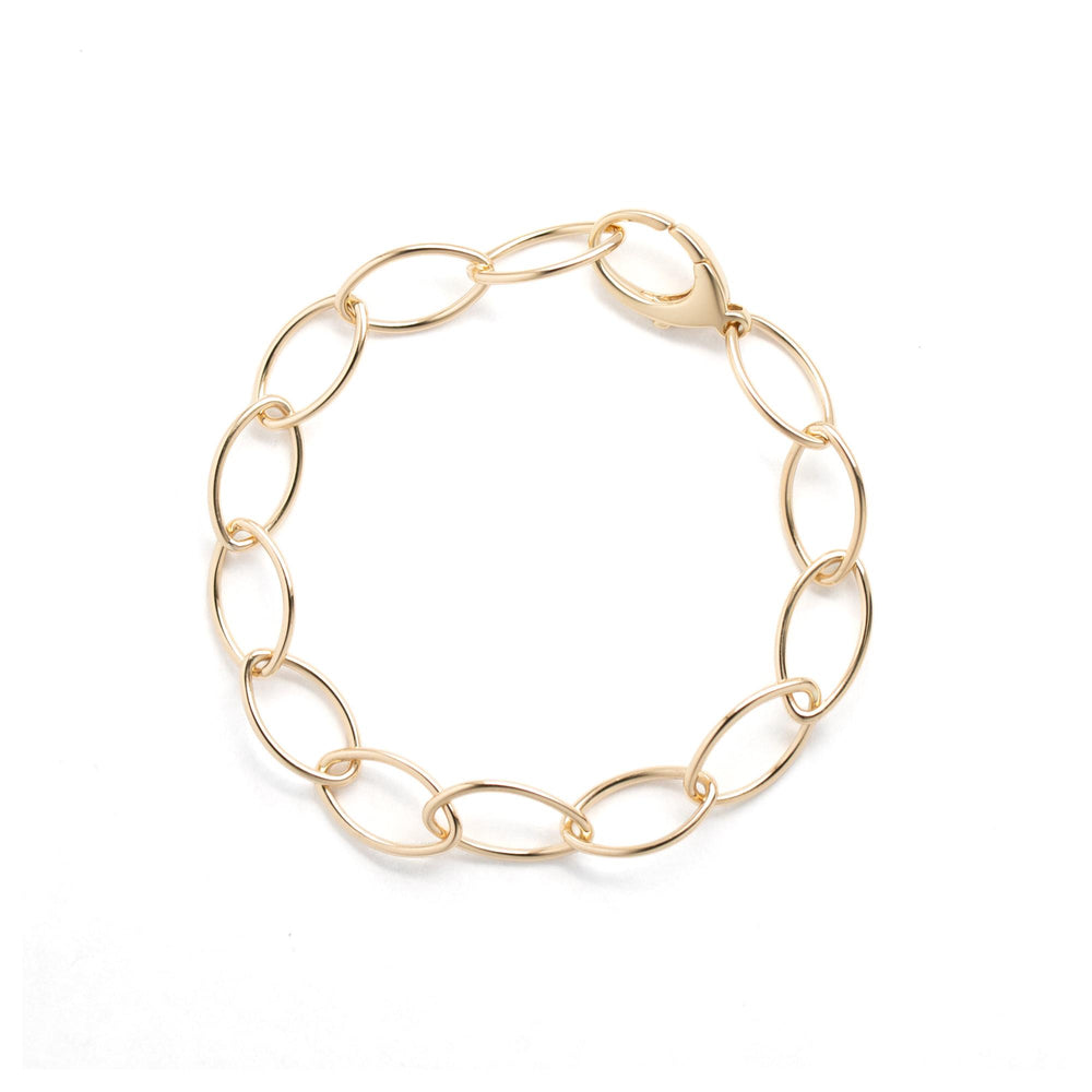 Vintage Tiffany & Co Germany 18k Yellow Gold Oval Link Bracelet