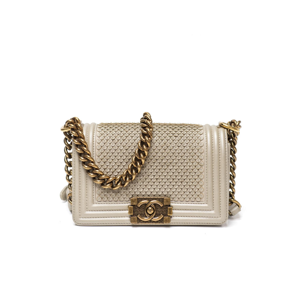 Chanel Paris-Dubai Small Light Gold Lambskin