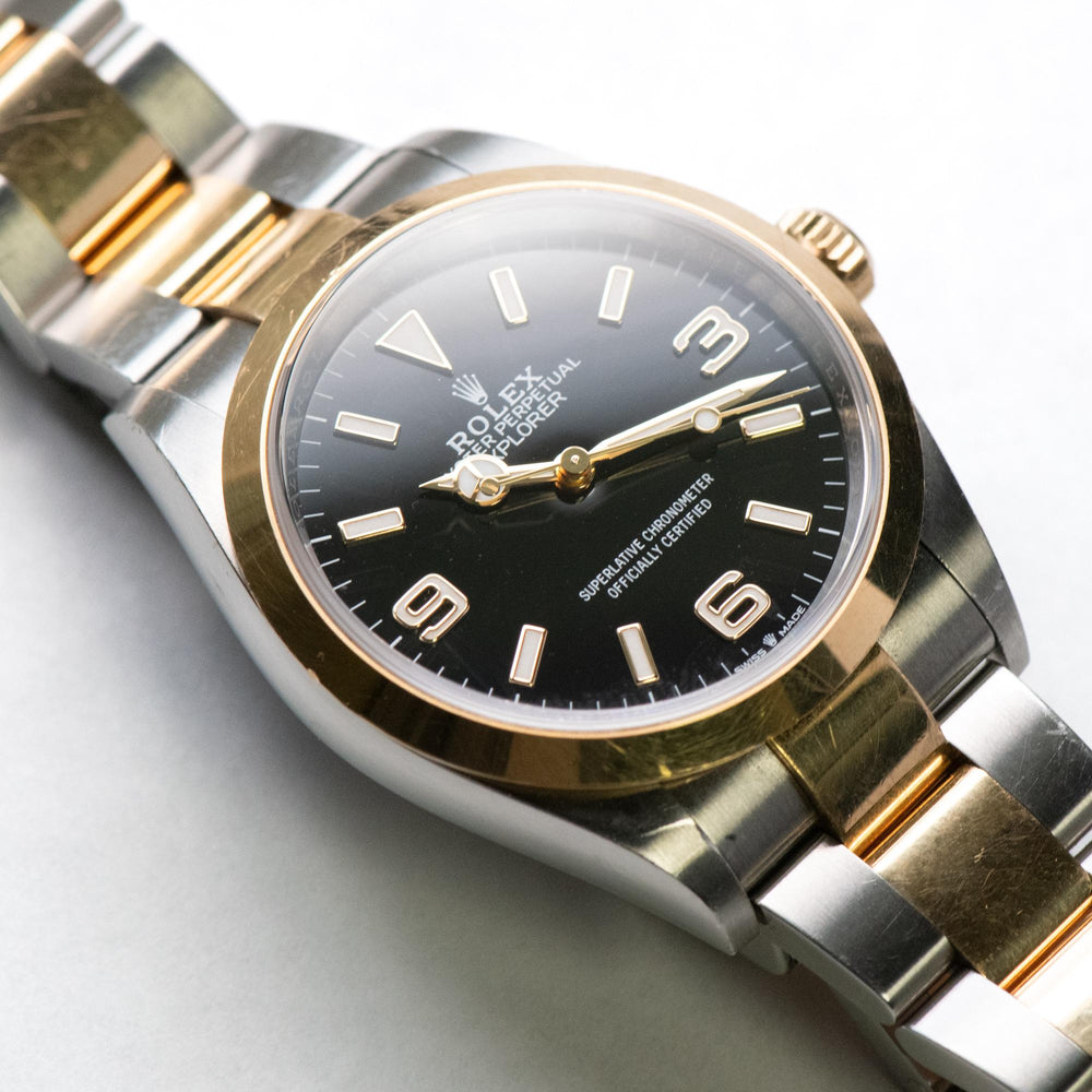 Rolex Explorer Rolesor 36mm SS/YG 124273 card
