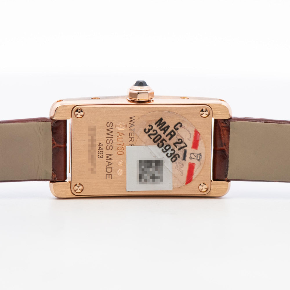 Cartier Tank Americaine 18kRG WGTA0341 Card