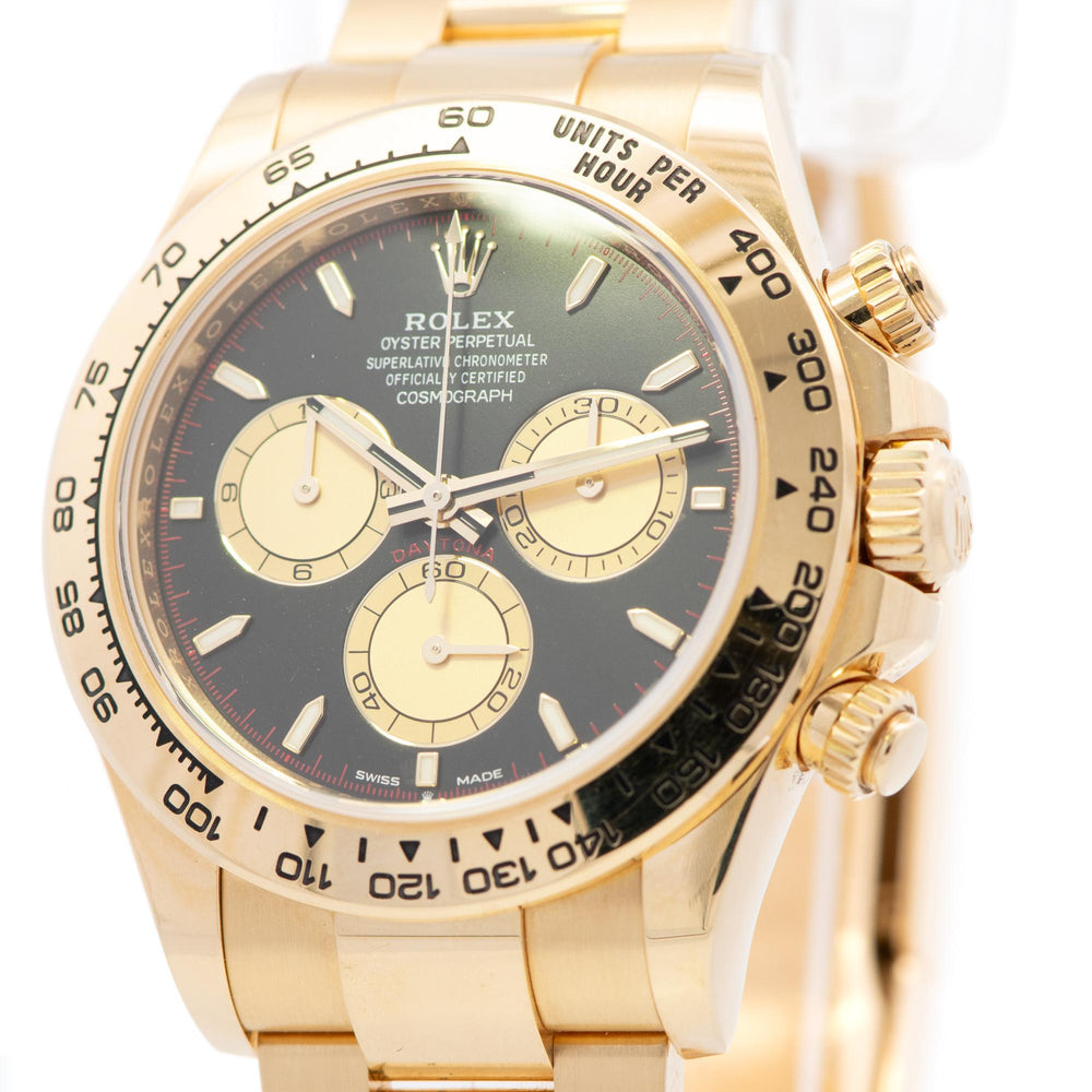 Rolex Daytona 40mm 18k YG 126508 card