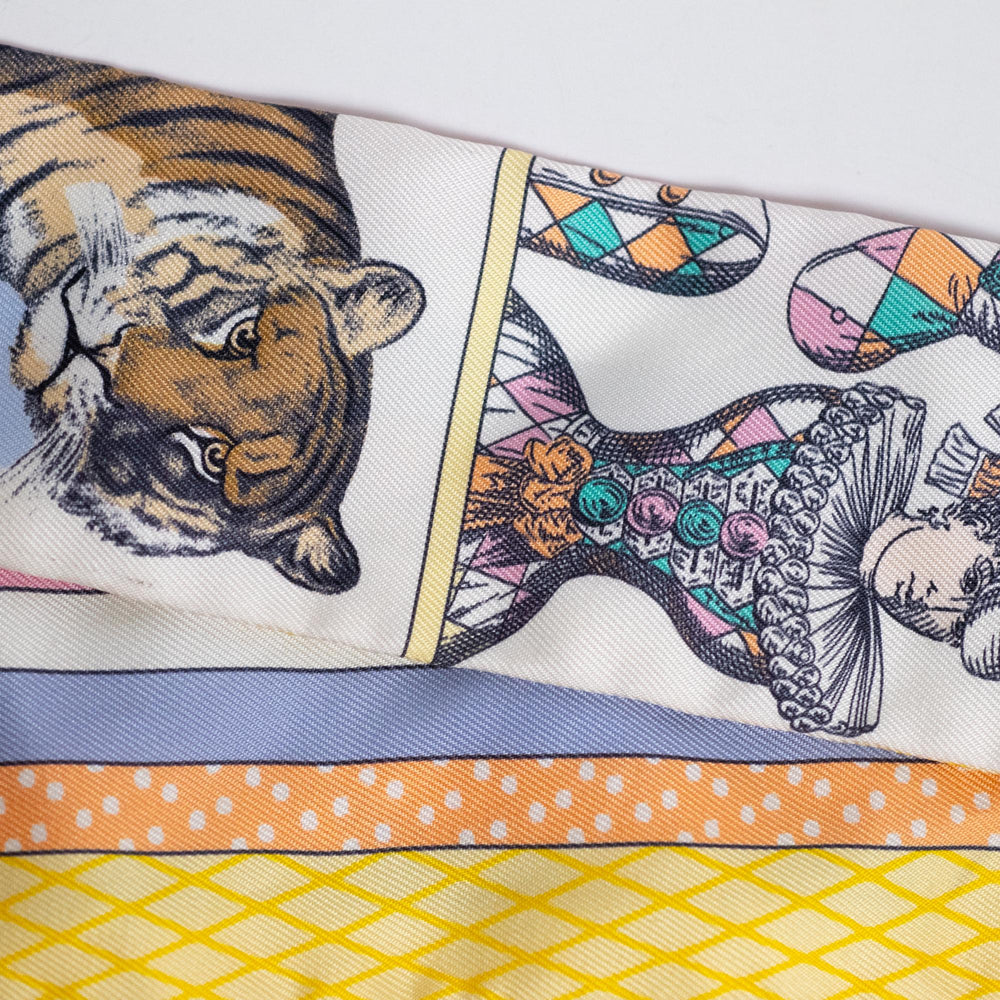 Hermes Grand Theatre Nouveau Twilly Silk Scarf