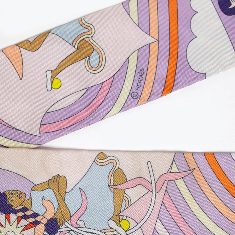 Hermes Carres Volants Twilly Scarf