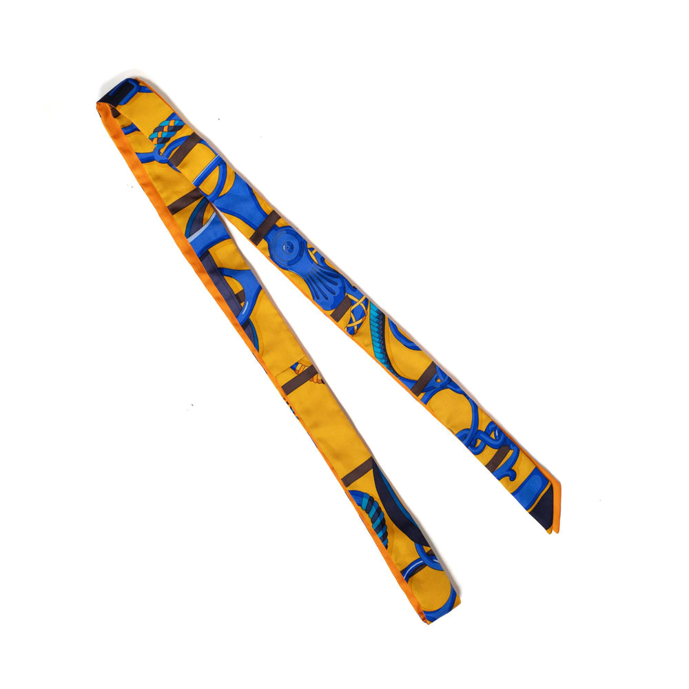 Hermes Panoplie Equestre Silk Twilly Scarf