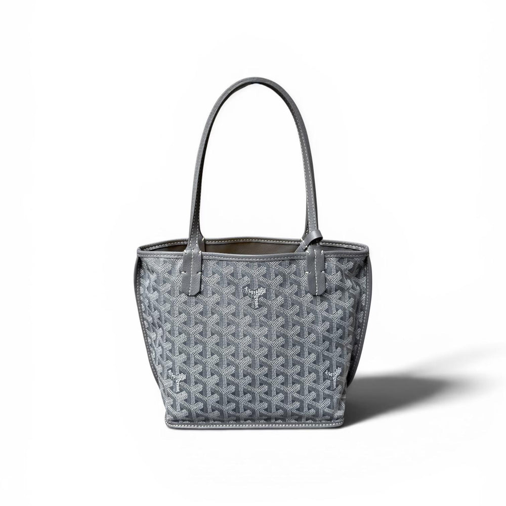 Goyard Mini Anjou Reversible Tote in Gray Goyardine