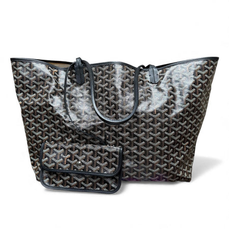 Goyard Black Goyardine St. Louis GM Tote Bag