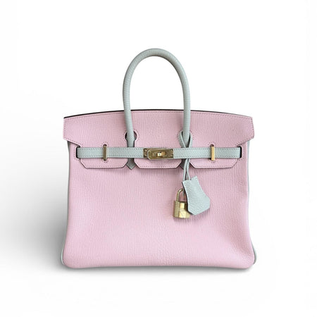 HERMÈS Birkin 25 Pink Leather Top Handle Bag Limited Edition 2023