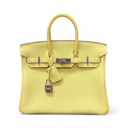 Hermes Yellow Birkin 25 Top Handle Bag (2023)