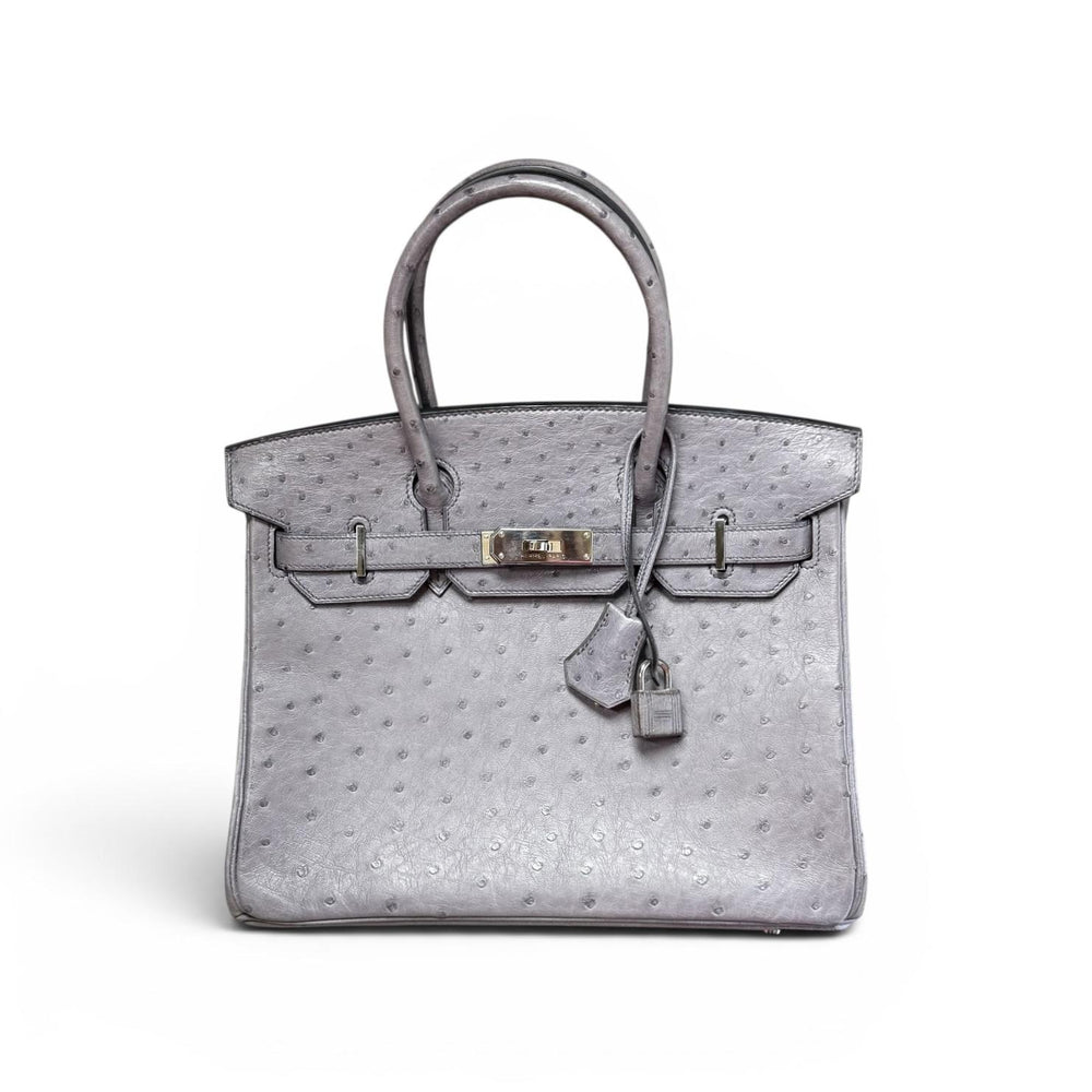 Hermès Birkin 30 Gris Ostrich (2011)