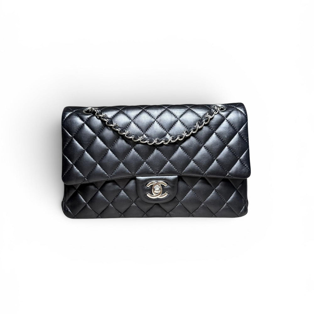 Chanel Black Lambskin Medium Classic Double Flap Bag