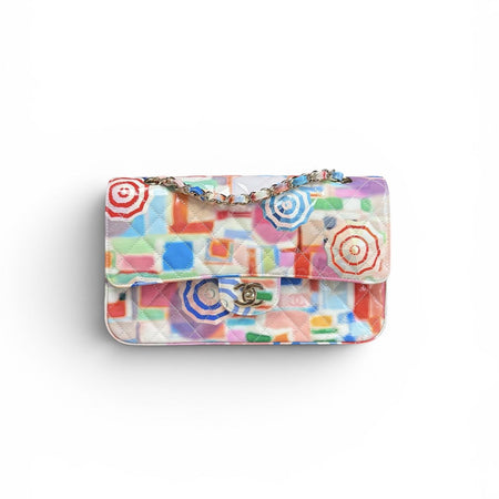 Chanel Multicolor Patent Umbrella Double Flap Bag