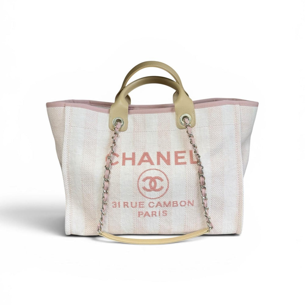 Chanel Pink Medium Deauville Shopping Tote