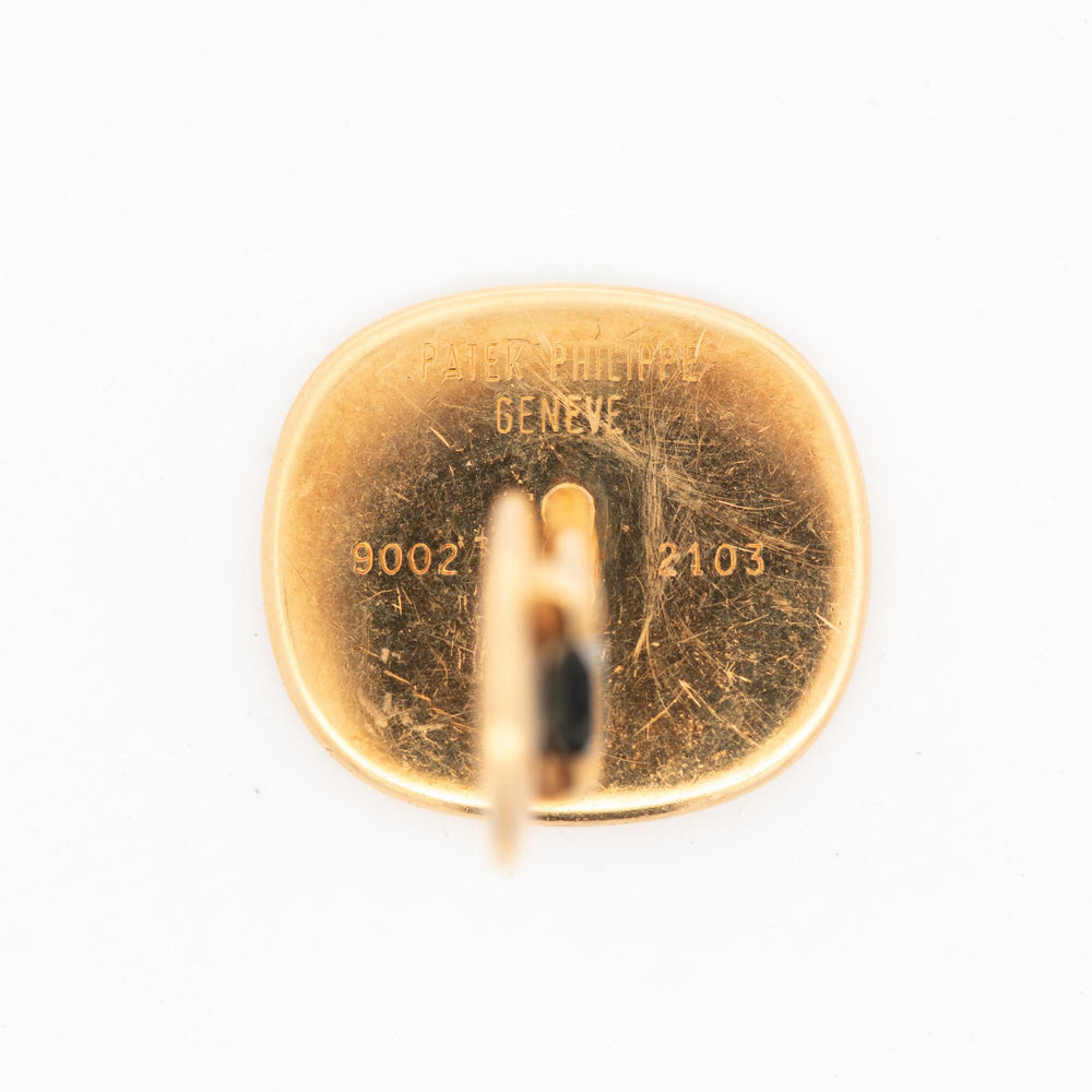 Patek Philippe 18k Yellow Gold Ellipse Cuff Links