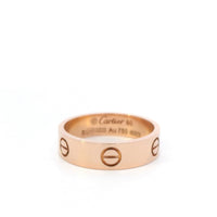 Cartier Classic Love Ring 18K Rose Gold Size 60