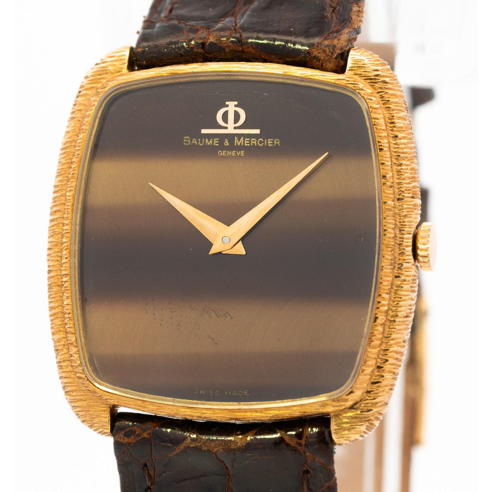 Baume & Mercier 18k Tiger's Eye Dial YG 37213