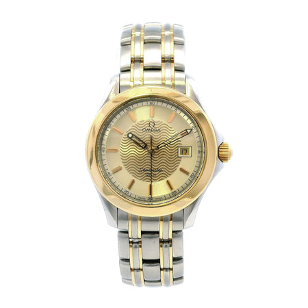 Omega Seamaster 36mm Quartz 18k Yellow Gold