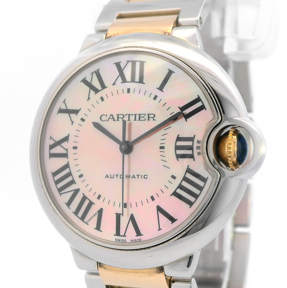 Cartier Ballon Bleu 36mm 18k RG S/S Automatic