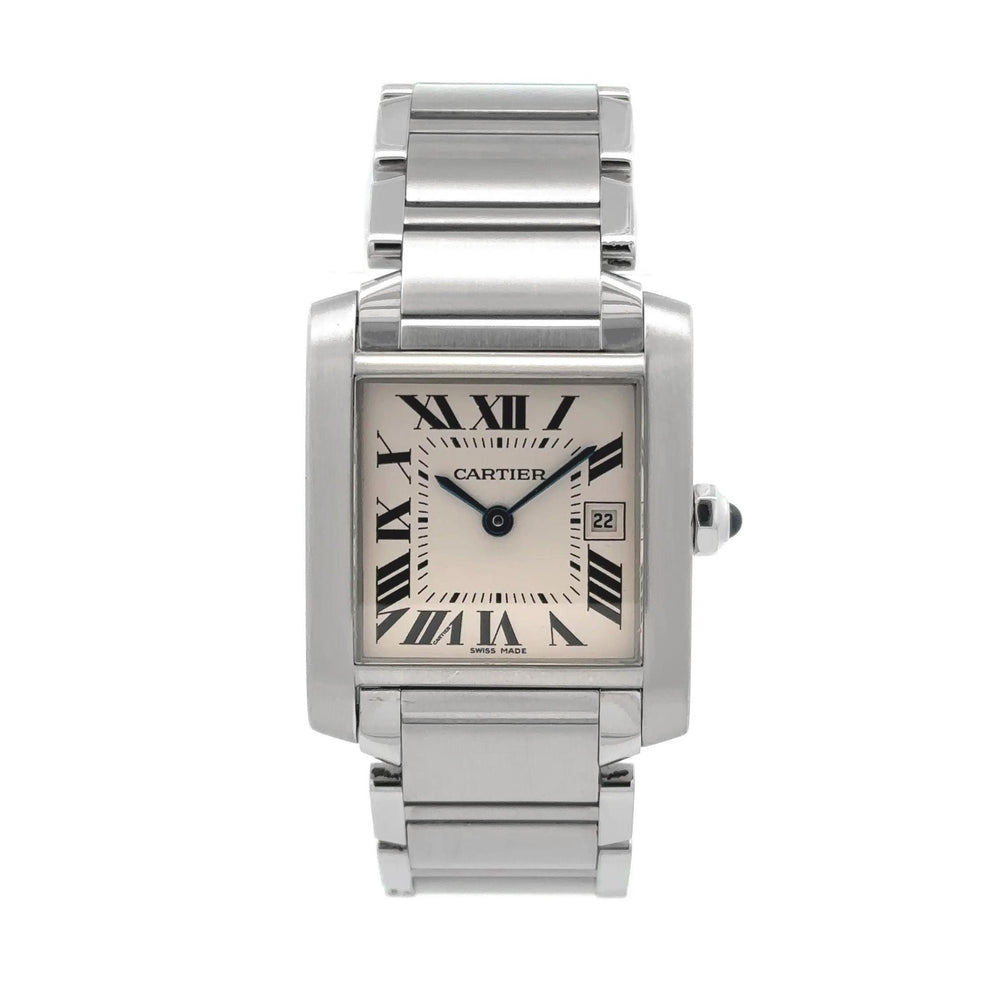 Cartier Tank Medium Francaise Stainless Steel 2465