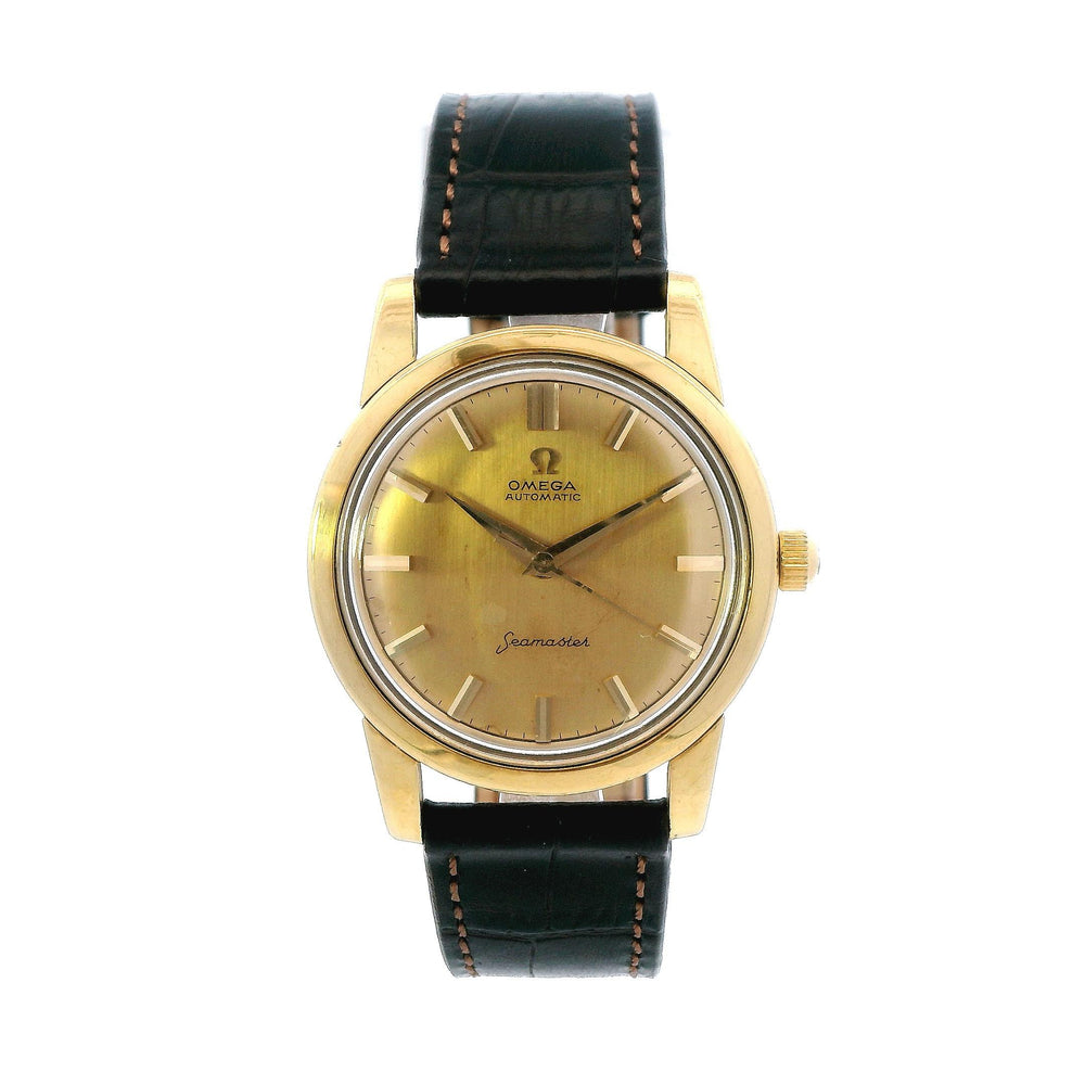 Omega Seamaster 34mm 18k YG