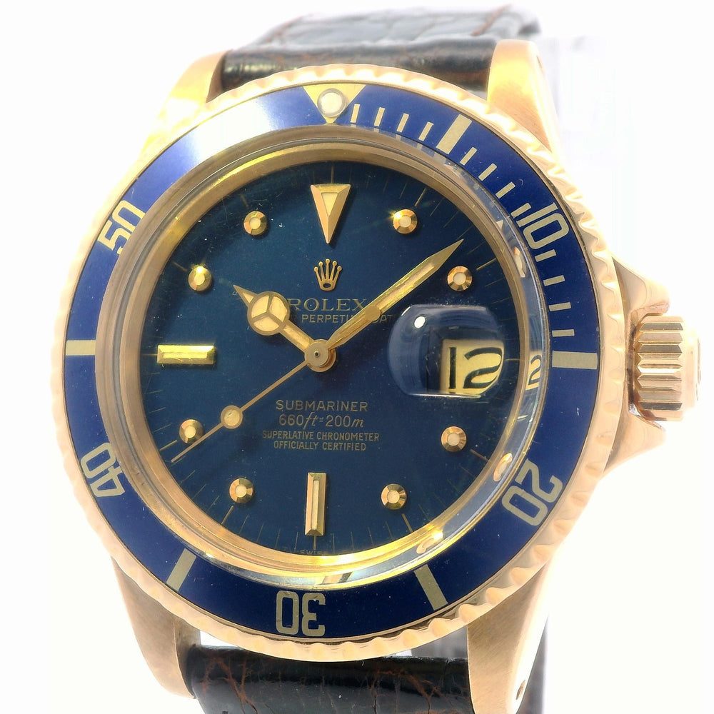 Rolex Submariner 18k YG 1680 Custom Band