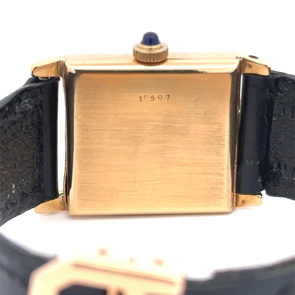 Cartier Tank 24mm 18k Yellow Gold