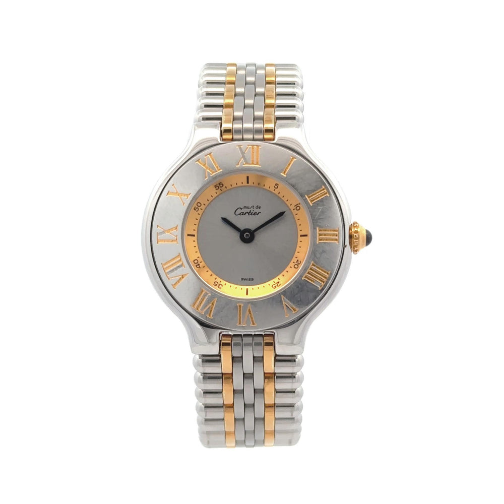 Cartier Stainless Steel/Yellow Gold 