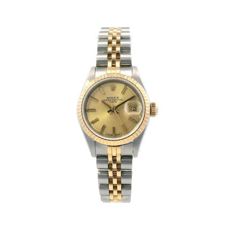 Rolex Date 26mm Stainless Steel/Yellow Gold 69173