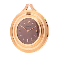 Cartier/Patek Philippe 618647 42mm Pocket Watch Rose Gold RARE