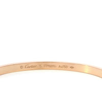 Cartier Thin Love Bracelet 18k Rose Gold Size 15