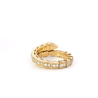 Bvlgari Serpenti Diamond Ring in 18k Yellow Gold for Women