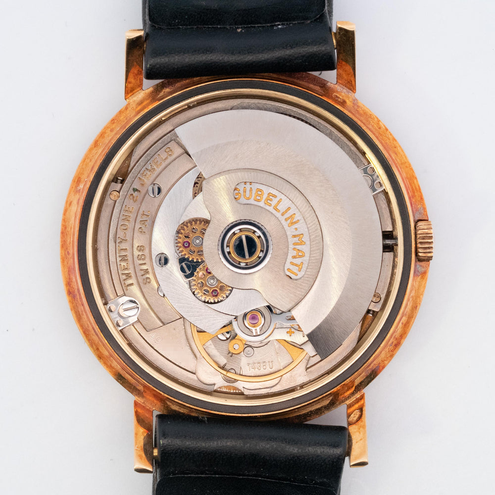 Gübelin 1960s Vintage Watch 18k YG 1438U