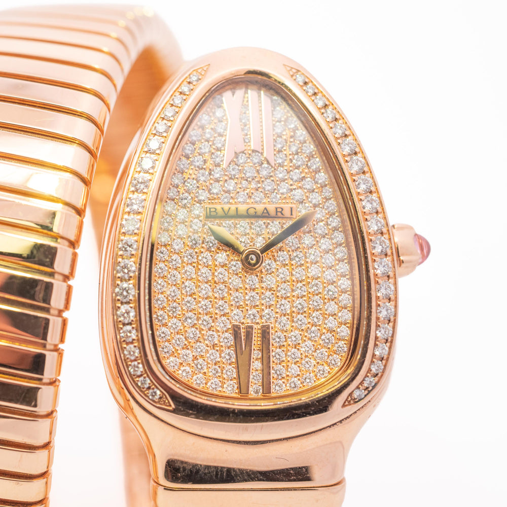 Bulgari Serpenti Tubogas 35 RG Diamond SPP35G
