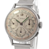Clebar Chronograph 36mm Stainless Steel Valjoux 72