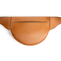 Fendi Vitello Grace Light Logo embossed Small Belt Bag in Brandy