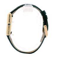 Cartier Tank Small Gold Plated Black Leather Band